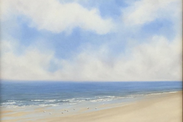 Summer on a solitary beach